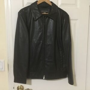 Men’s Leather jacket size M , black, Banana Rublic